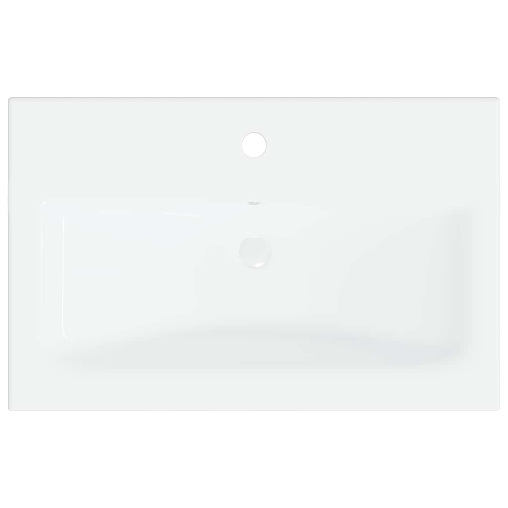 Meubles de salle de bain blanc bois d'ingénierie