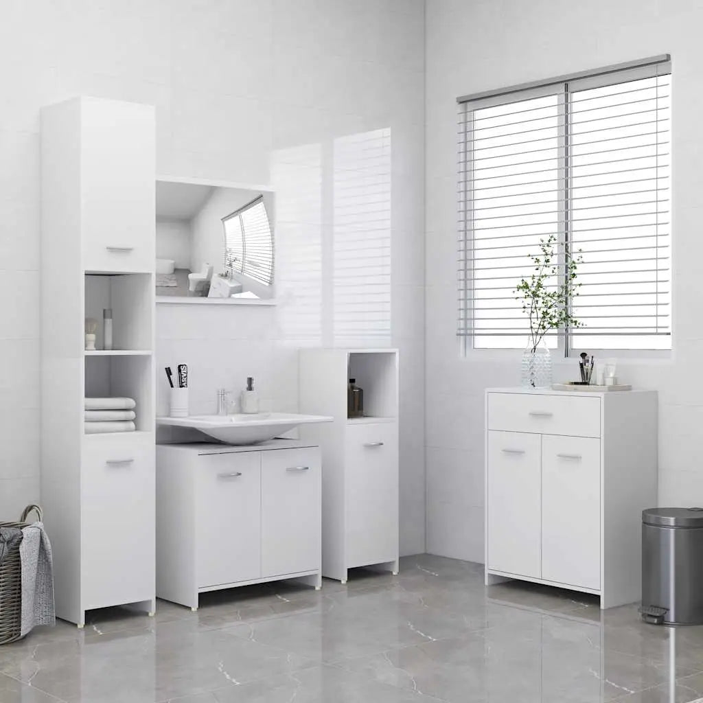 Ensemble de meubles de salle de bain 4 pcs Blanc - XIOS