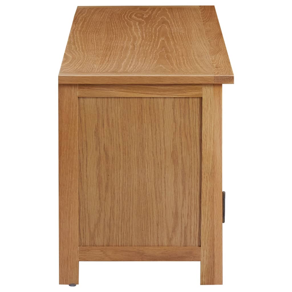 Meuble TV 110x35x44 cm Bois de chêne massif - XIOS