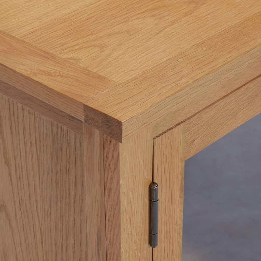 Meuble TV 110x35x44 cm Bois de chêne massif - XIOS