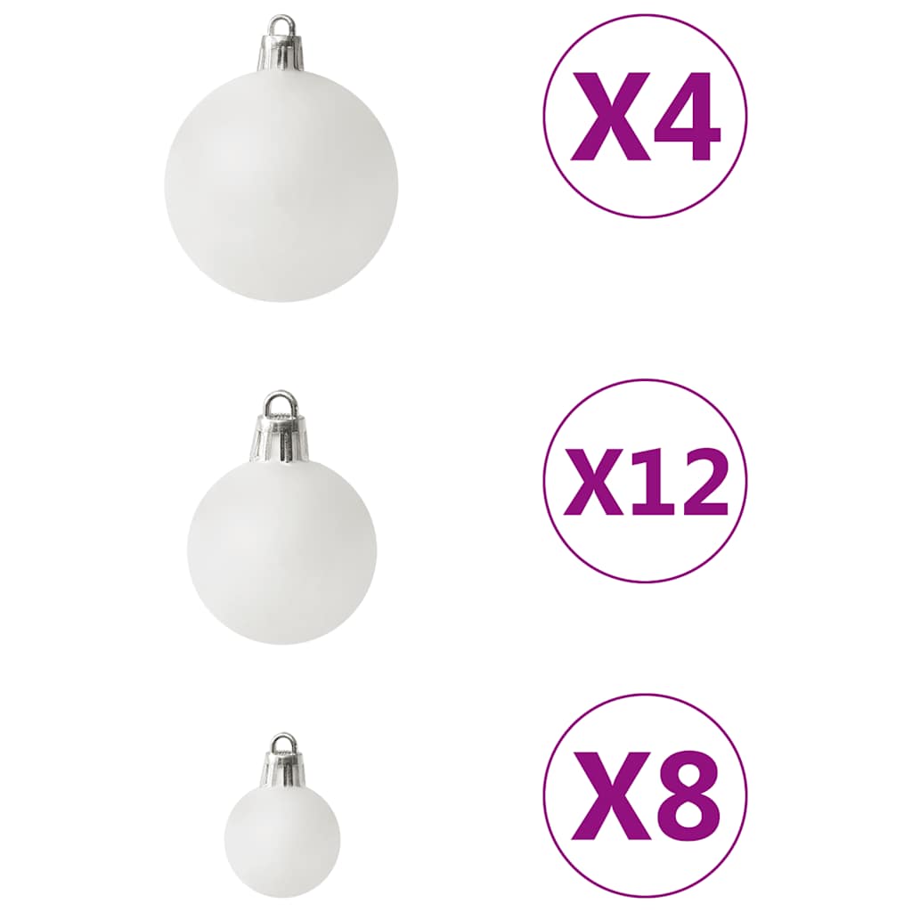 Ensemble de boules de Noël 100 pcs Blanc - XIOS