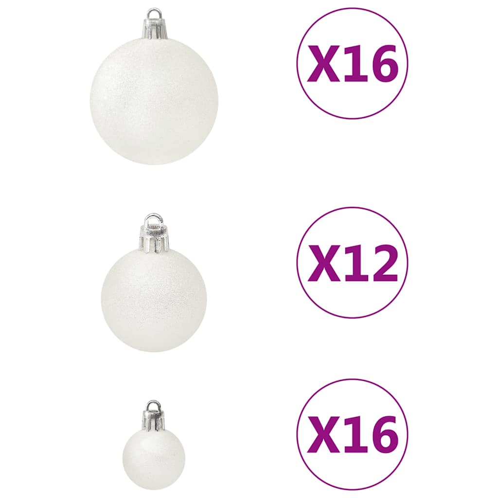 Ensemble de boules de Noël 100 pcs Blanc - XIOS