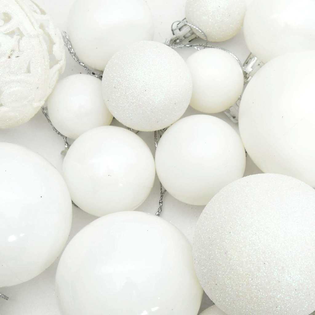 Ensemble de boules de Noël 100 pcs Blanc - XIOS