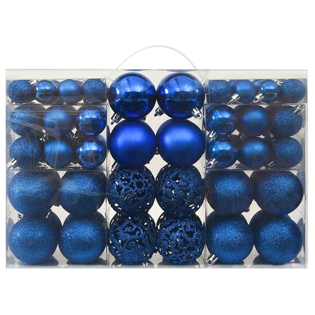 Ensemble de boules de Noël 100 pcs Bleu - XIOS
