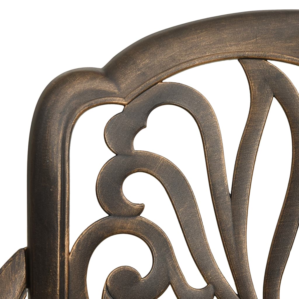Ensemble de bistro 3 pcs Aluminium coulé Bronze - XIOS