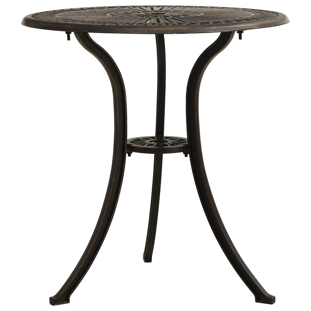 Ensemble de bistro 3 pcs Aluminium coulé Bronze - XIOS