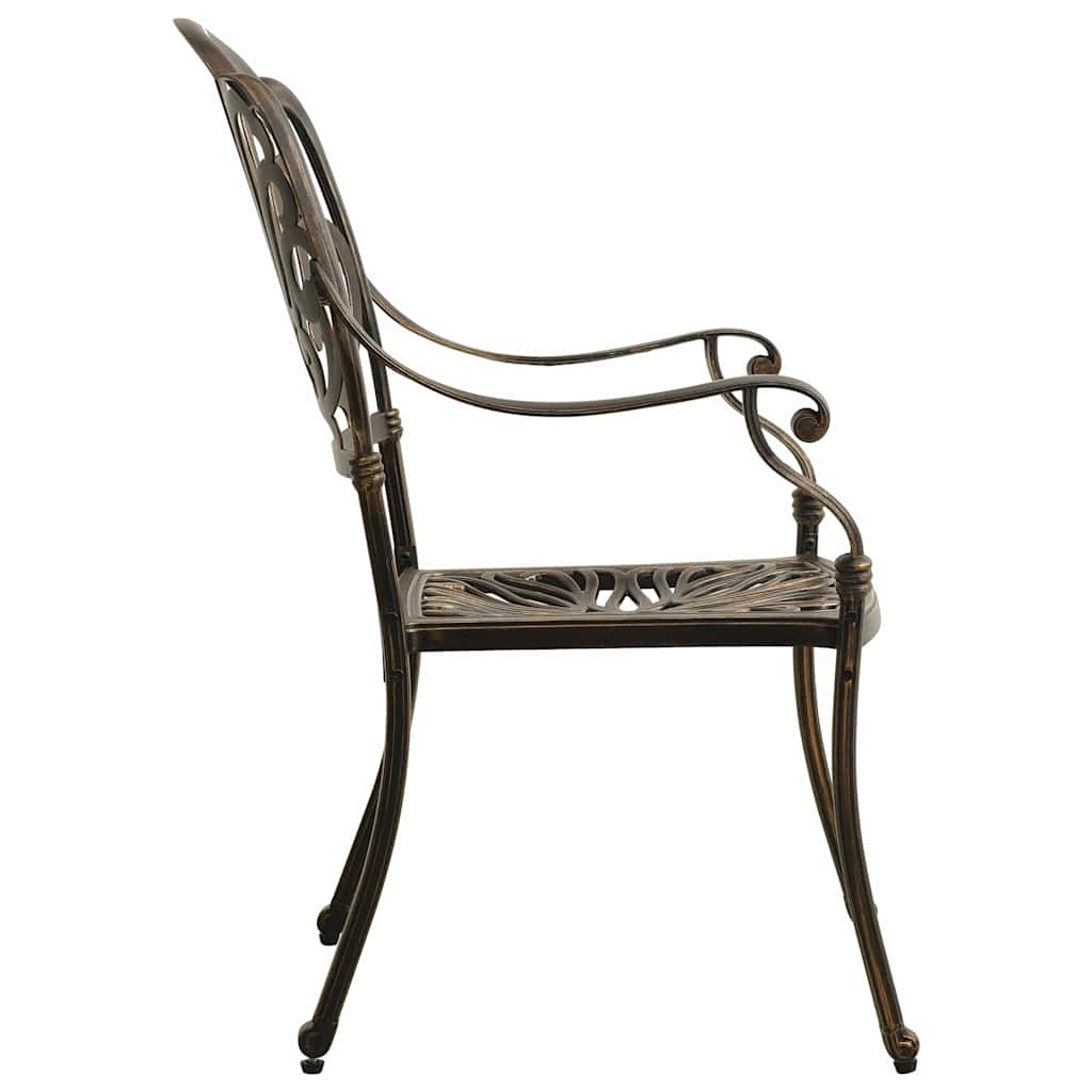 Ensemble de bistro 3 pcs Aluminium coulé Bronze - XIOS