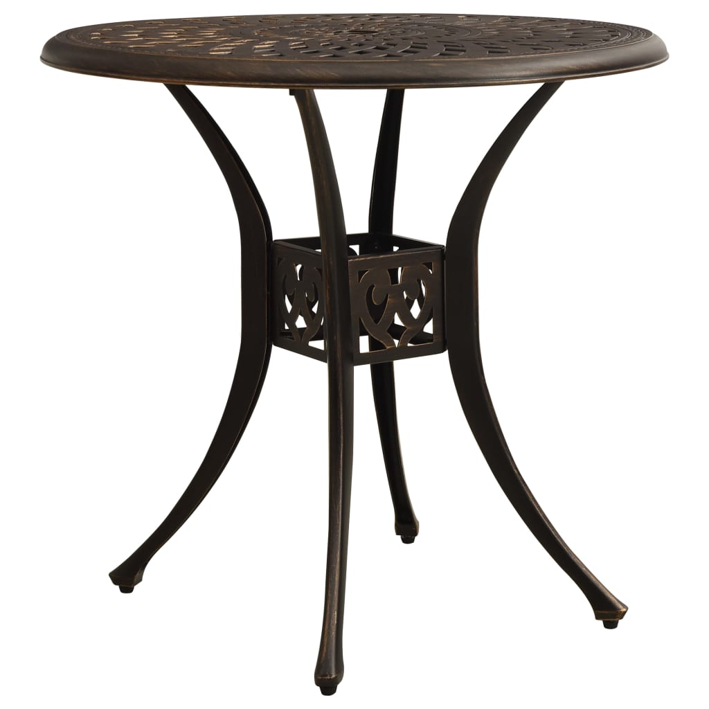 Ensemble de bistro 3 pcs Aluminium coulé Bronze