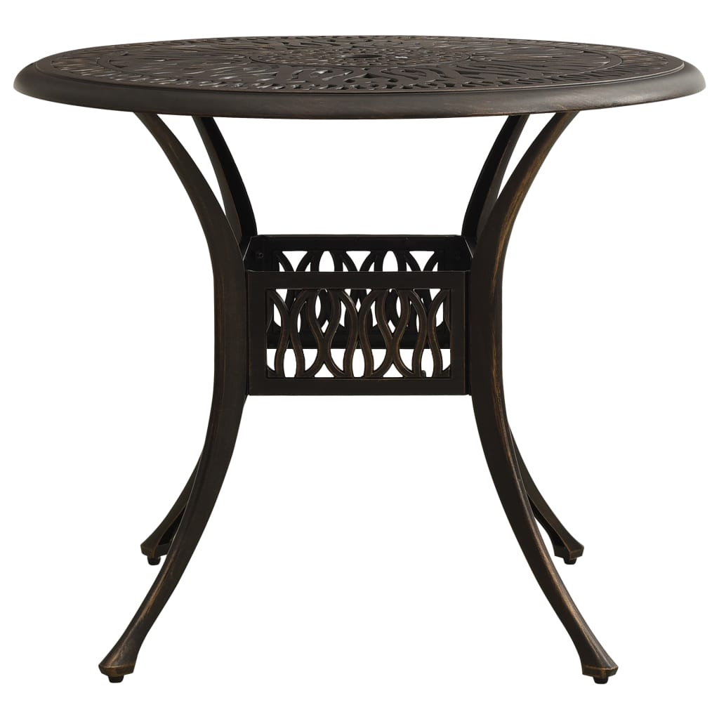 Ensemble de bistro 3 pcs Aluminium coulé Bronze