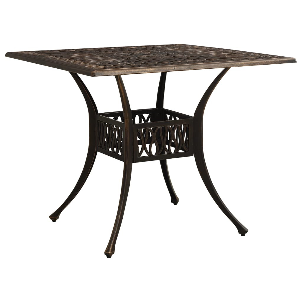 Ensemble de bistro 3 pcs Aluminium coulé Bronze