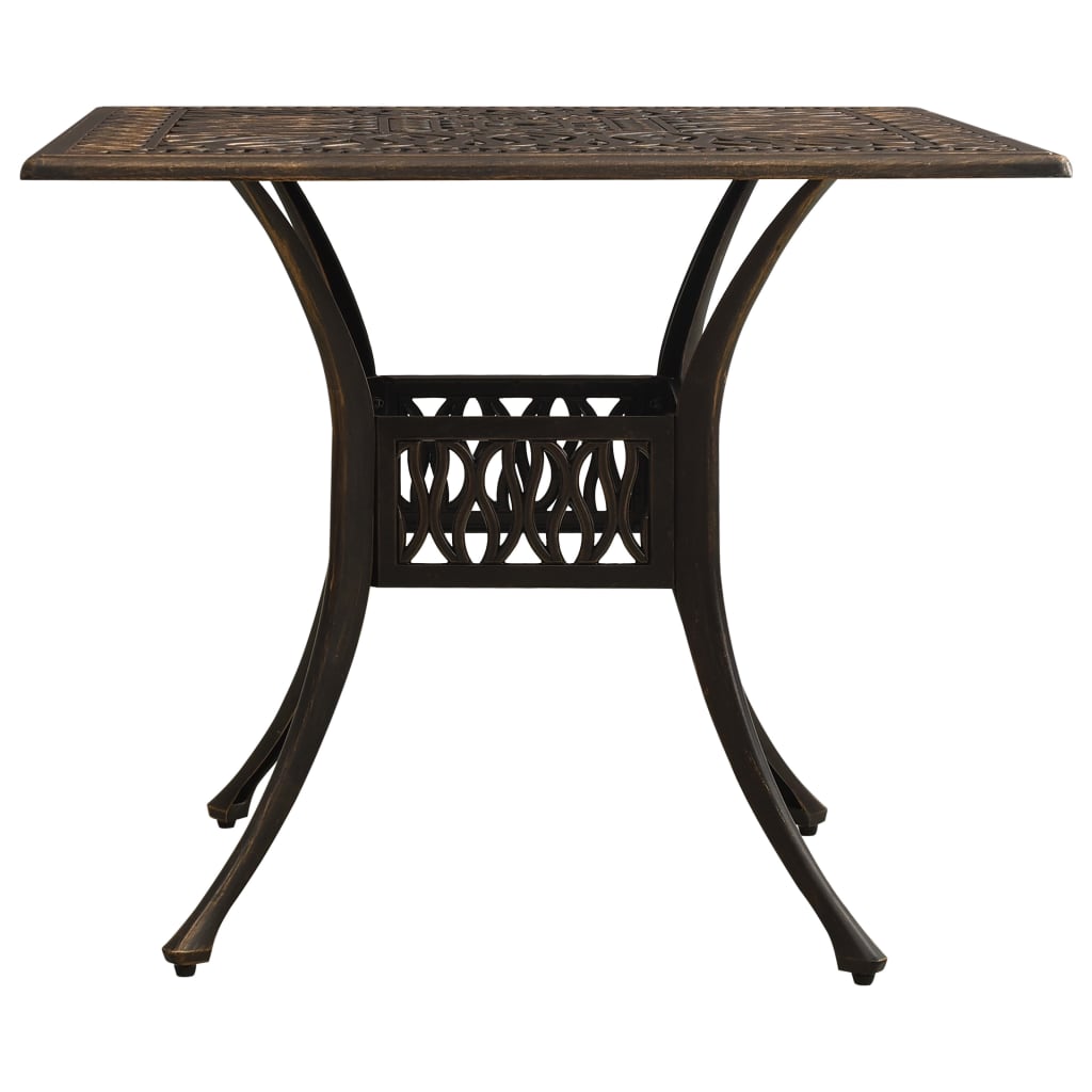 Ensemble de bistro 3 pcs Aluminium coulé Bronze