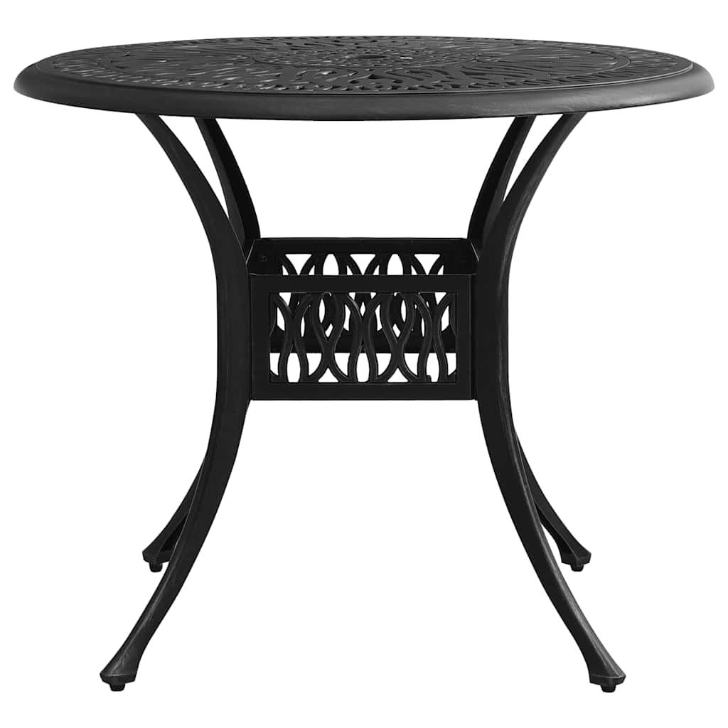 Ensemble de bistro 5 pcs Aluminium coulé Noir