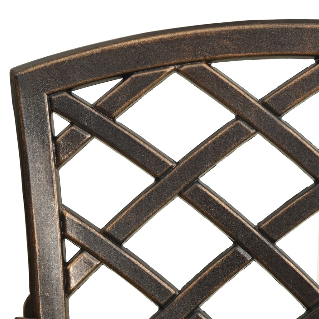 Ensemble de bistro 5 pcs Aluminium coulé Bronze