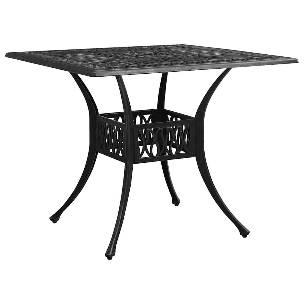 Ensemble de bistro 5 pcs Aluminium coulé Noir