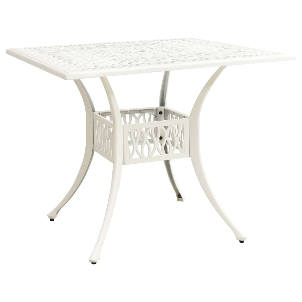 Ensemble de bistro 5 pcs Aluminium coulé Blanc