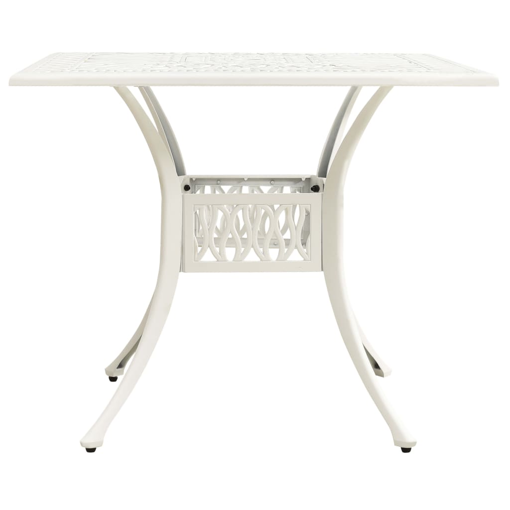 Ensemble de bistro 5 pcs Aluminium coulé Blanc