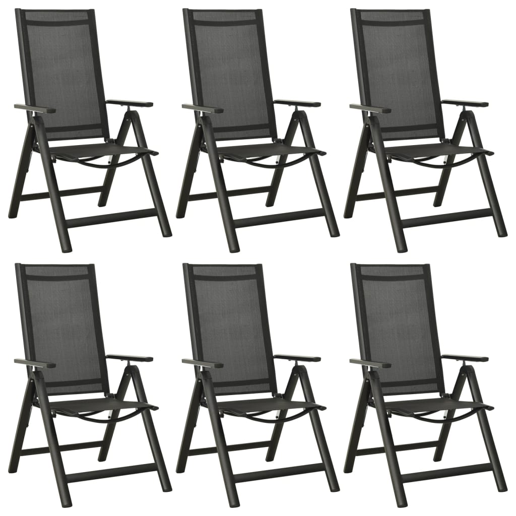 Ensemble à manger de jardin 7 pcs aluminium anthracite - XIOS