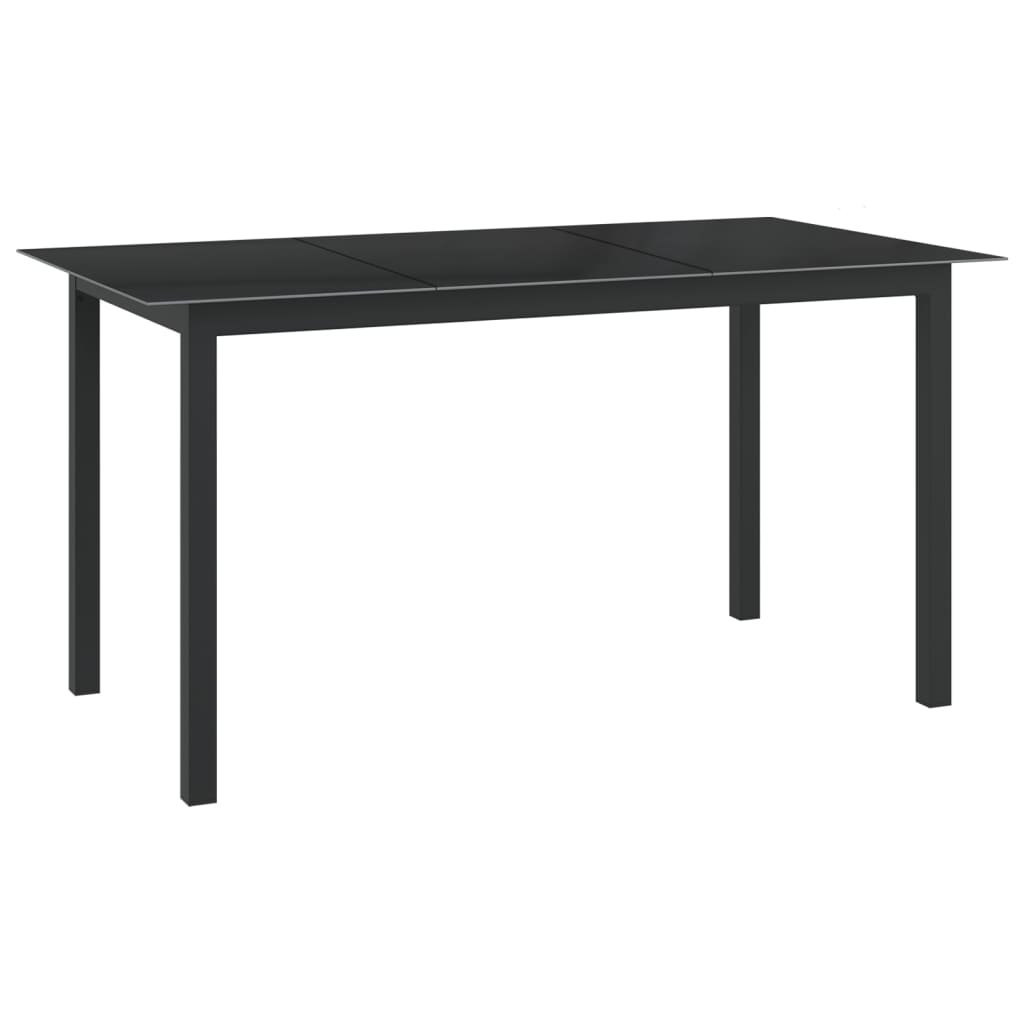 Ensemble à manger de jardin 7 pcs aluminium anthracite - XIOS