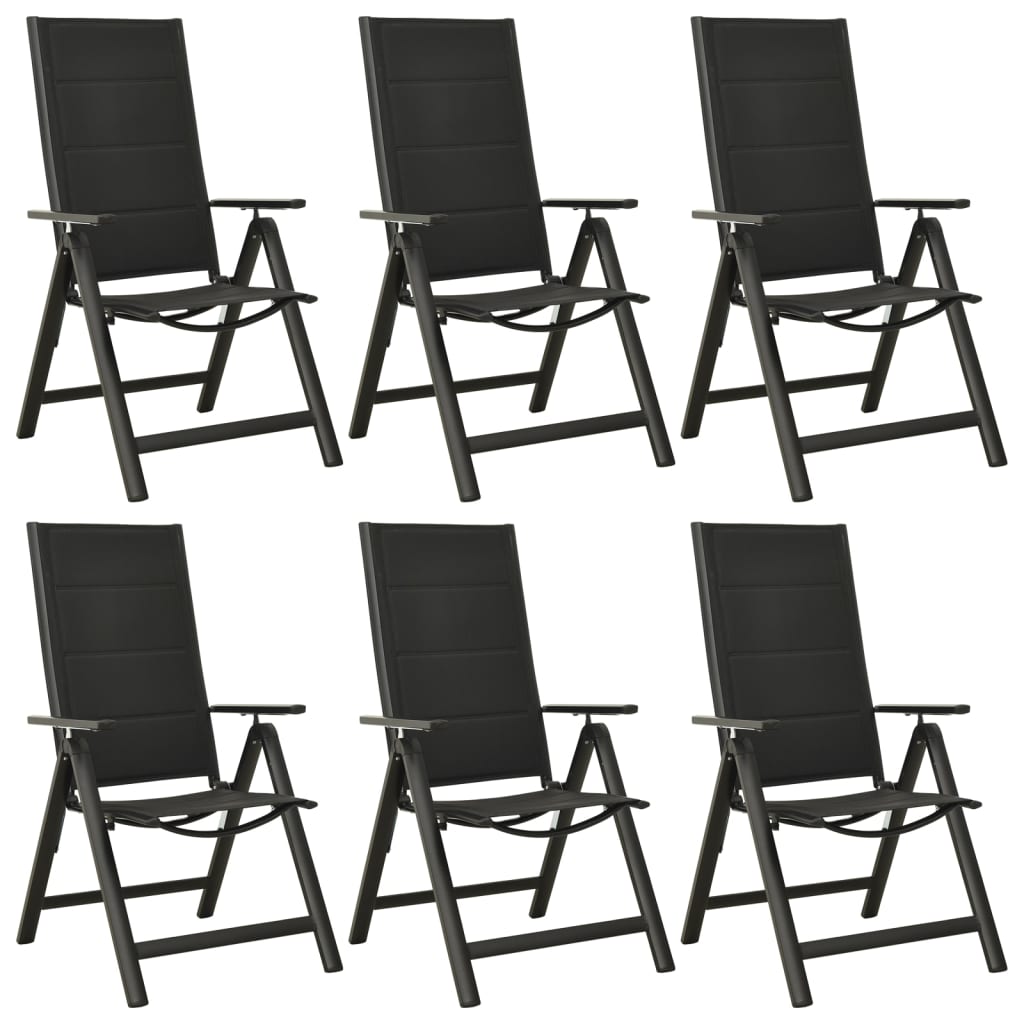 Ensemble à manger de jardin 7 pcs aluminium anthracite - XIOS