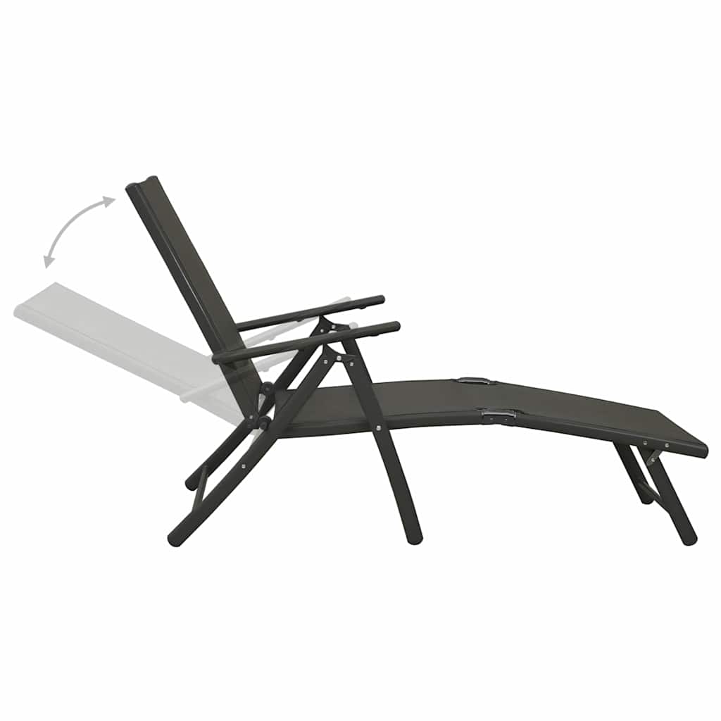 Ensemble à manger de jardin 10 pcs noir et anthracite