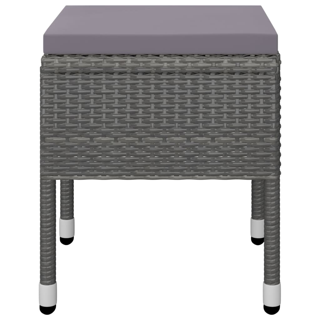 Ensemble à manger de jardin 5 pcs Gris