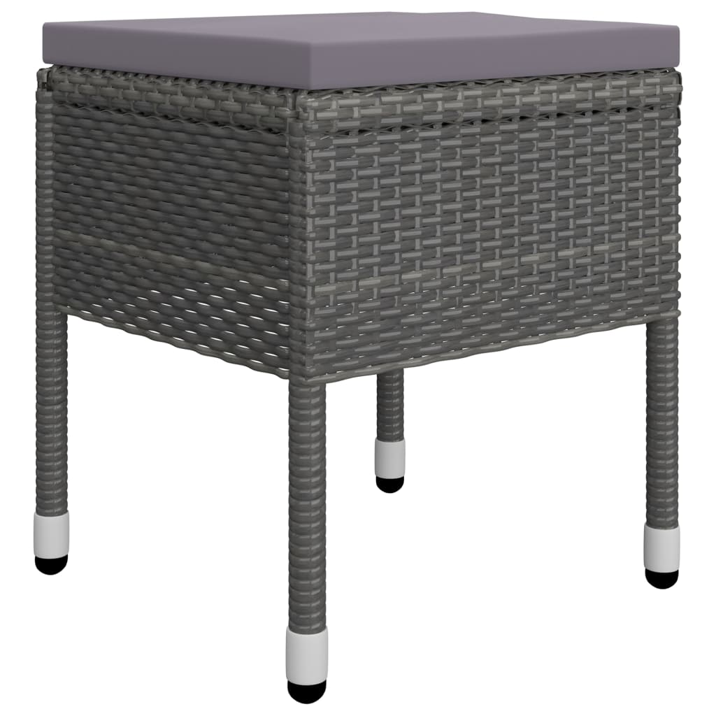 Ensemble à manger de jardin 5 pcs Gris
