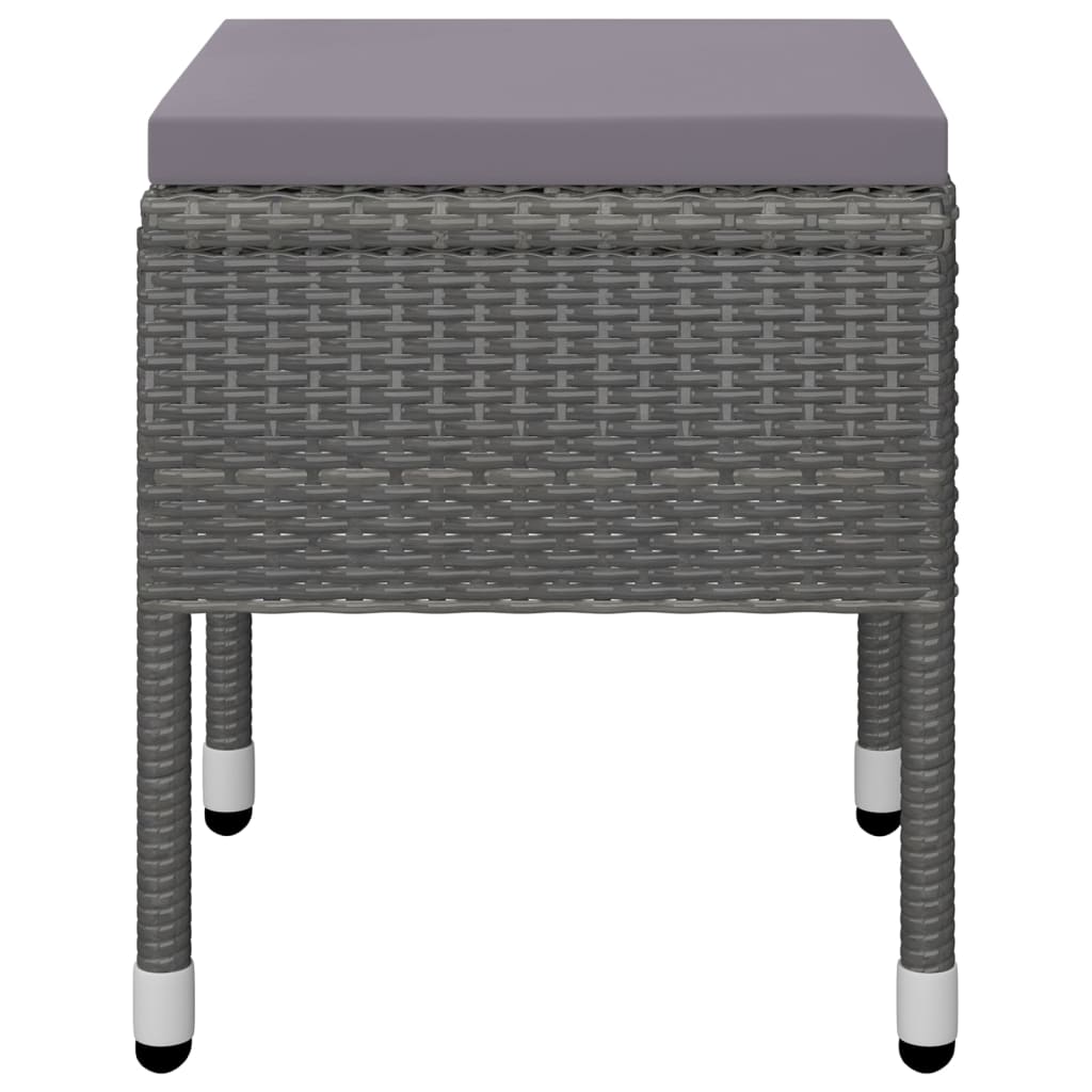 Ensemble à manger de jardin 5 pcs Gris