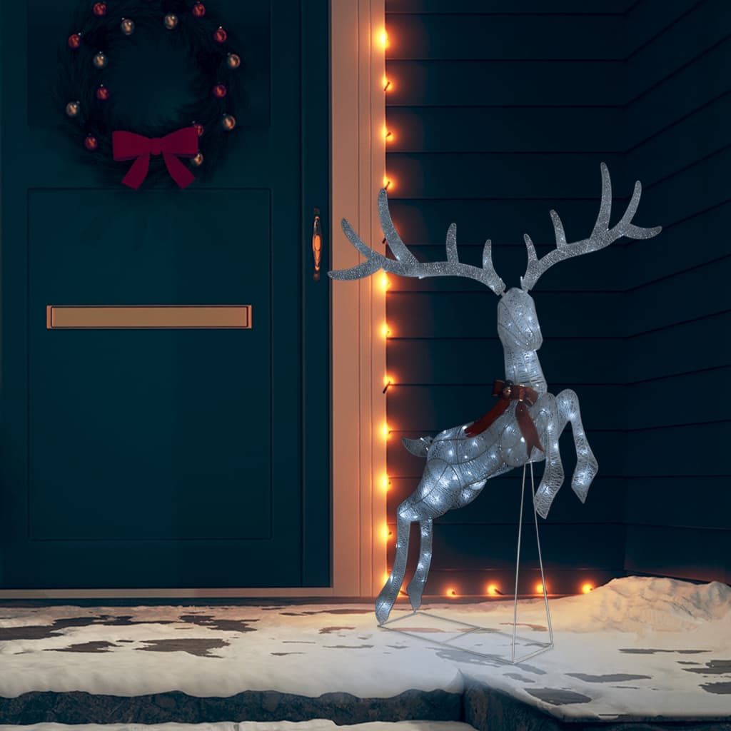 Renne volant de décoration de Noël 120 LED Blanc froid Blanc - XIOS