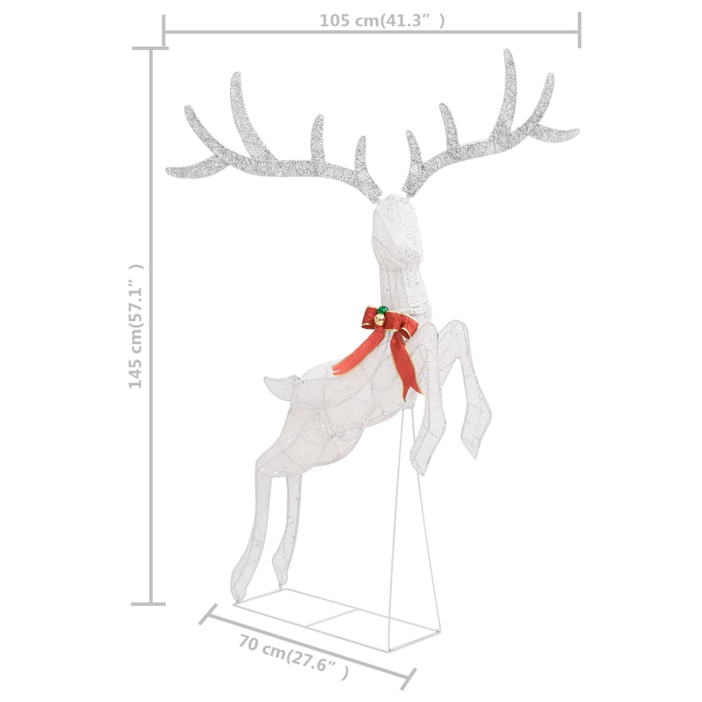 Renne volant de décoration de Noël 120 LED Blanc froid Blanc - XIOS