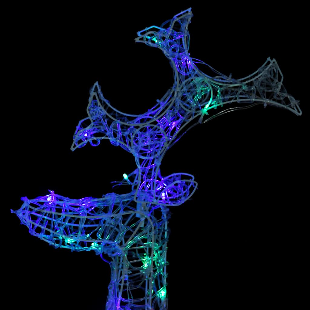 Renne de décoration de Noël 90 LED 60x16x100 cm Acrylique - XIOS