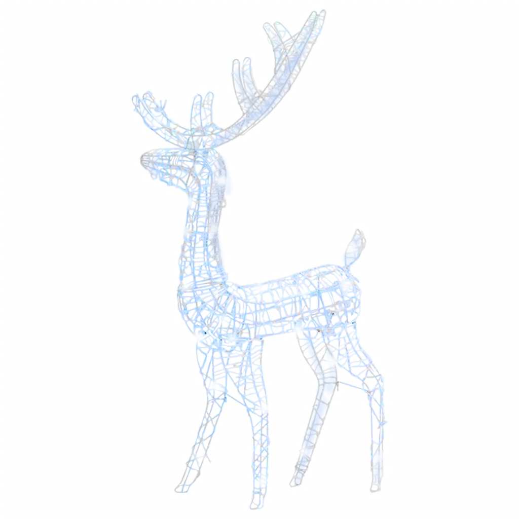 Renne de décoration de Noël Acrylique 140 LED blanc froid 120 cm - XIOS