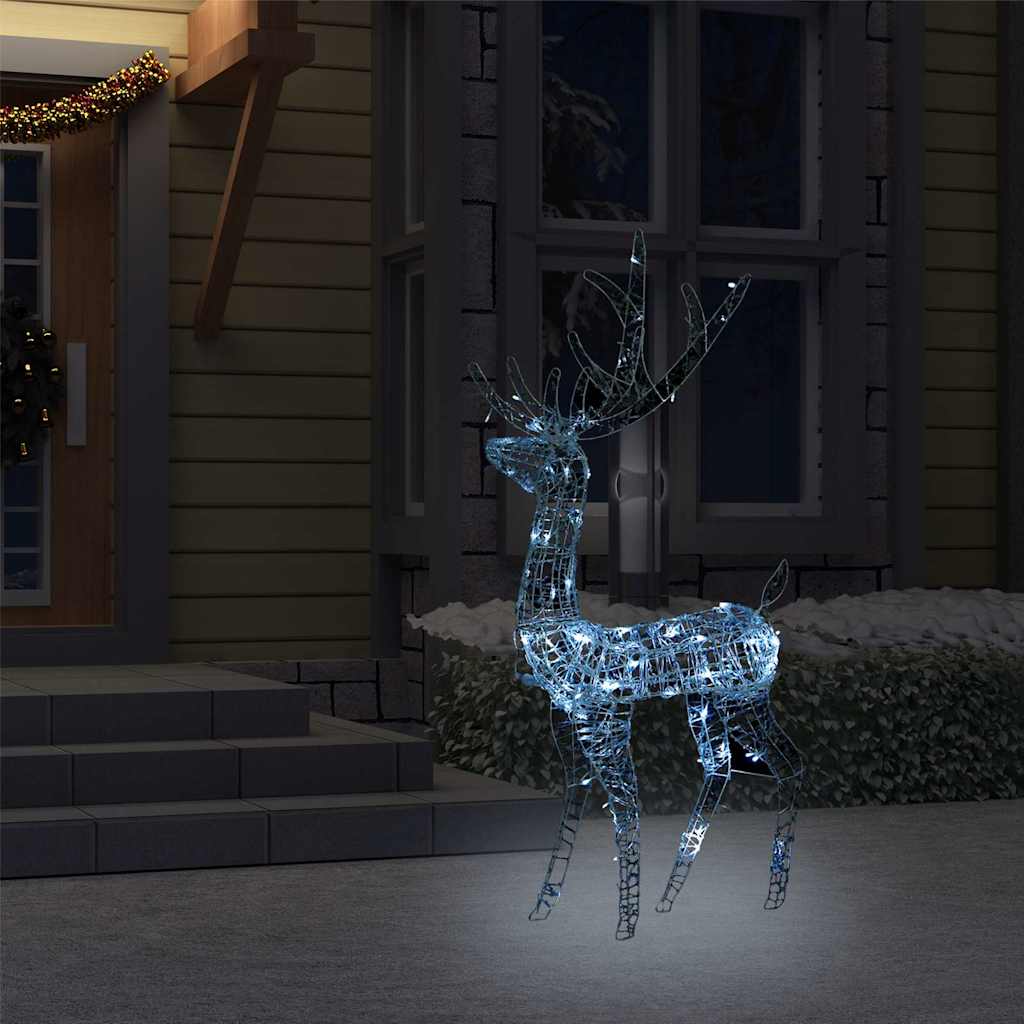 Renne de décoration de Noël Acrylique 140 LED blanc froid 120 cm - XIOS
