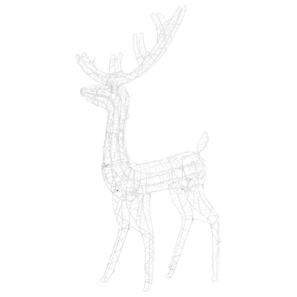 Renne de décoration de Noël Acrylique 140 LED blanc froid 120 cm - XIOS