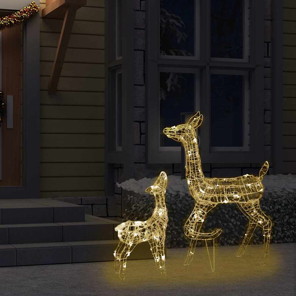 Famille de rennes de décoration Acrylique 160 LED blanc chaud - XIOS
