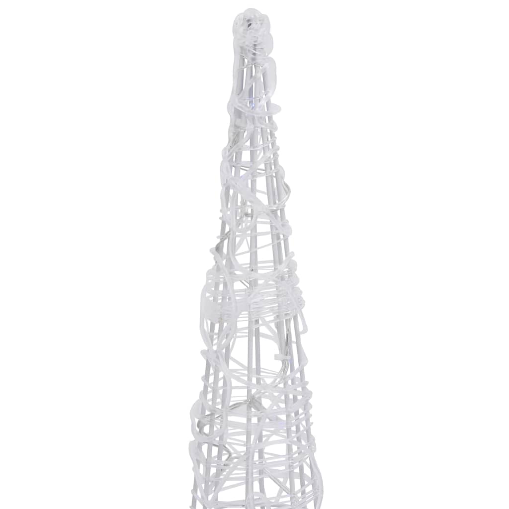 Cône lumineux décoratif pyramide à LED Acrylique Bleu 90 cm - XIOS