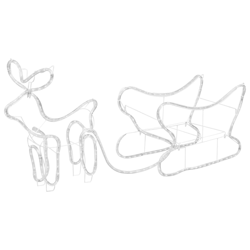 Décoration de Noël d'extérieur Renne et traîneau 252 LED - XIOS