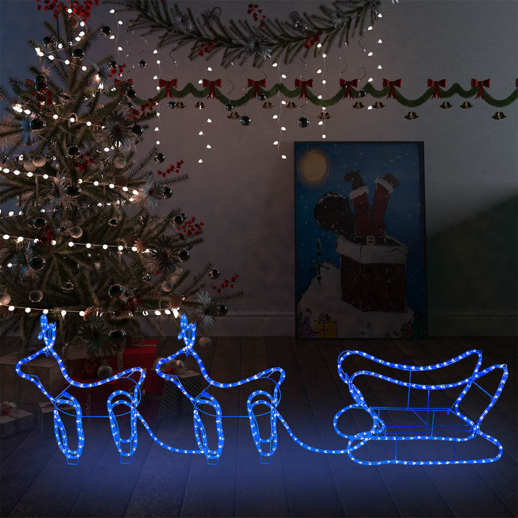 Décoration de Noël d'extérieur Renne et traîneau 576 LED - XIOS
