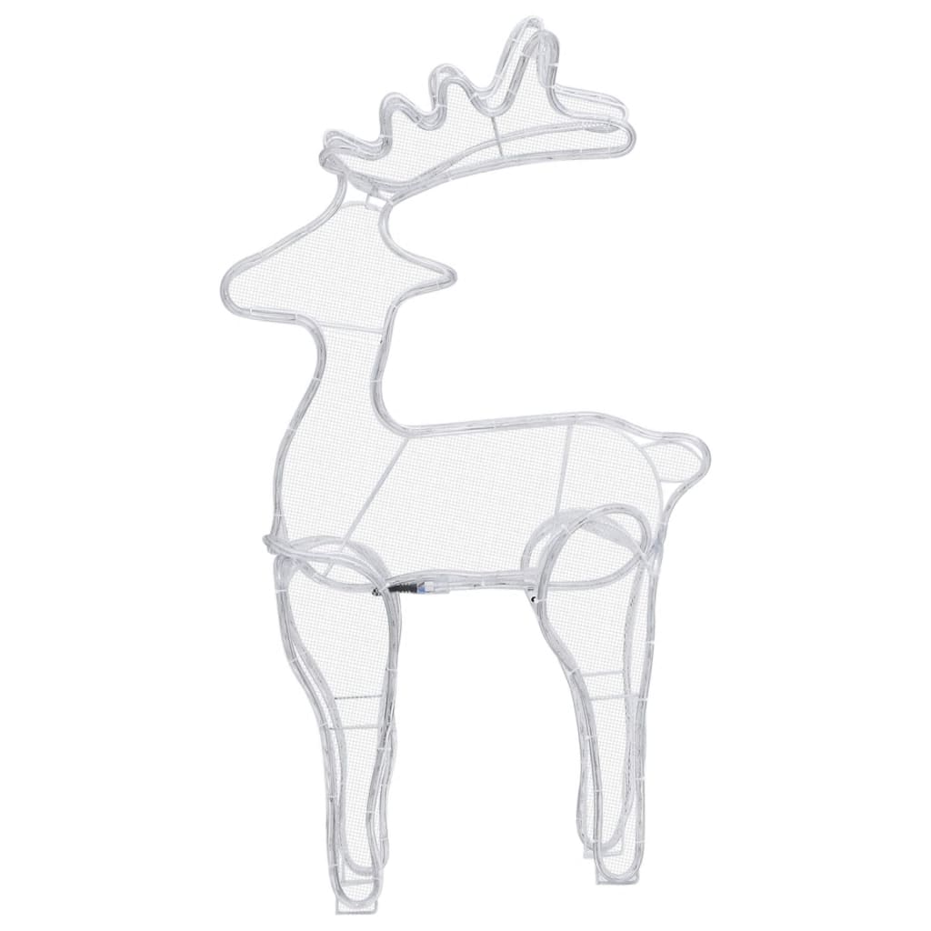 Décoration de Noël de renne avec maille 306 LED 60x24x89 cm - XIOS