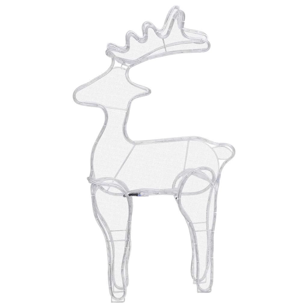 Décoration de Noël de renne avec maille 306 LED 60x24x89 cm - XIOS
