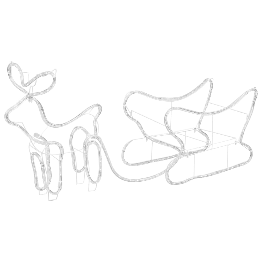 Décoration de Noël d'extérieur Renne et traîneau 252 LED - XIOS