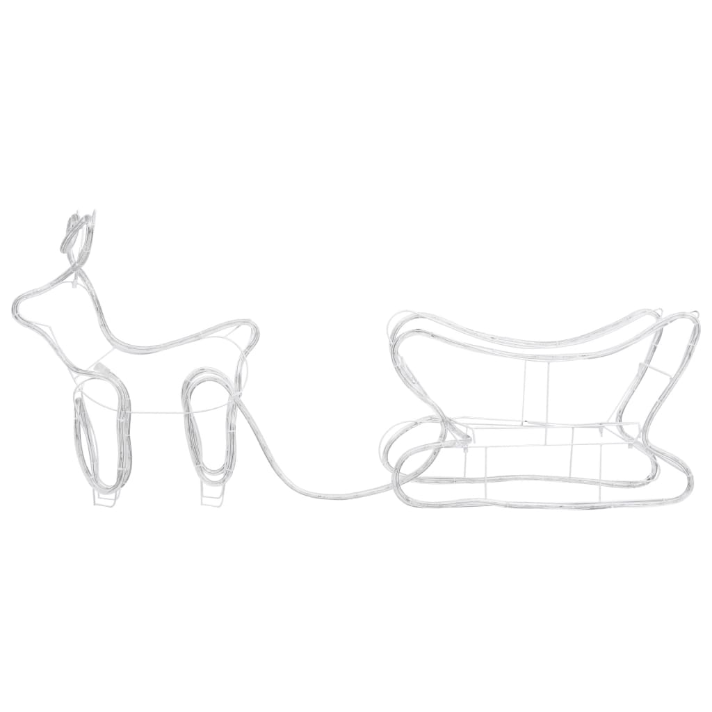 Décoration de Noël d'extérieur Renne et traîneau 252 LED - XIOS