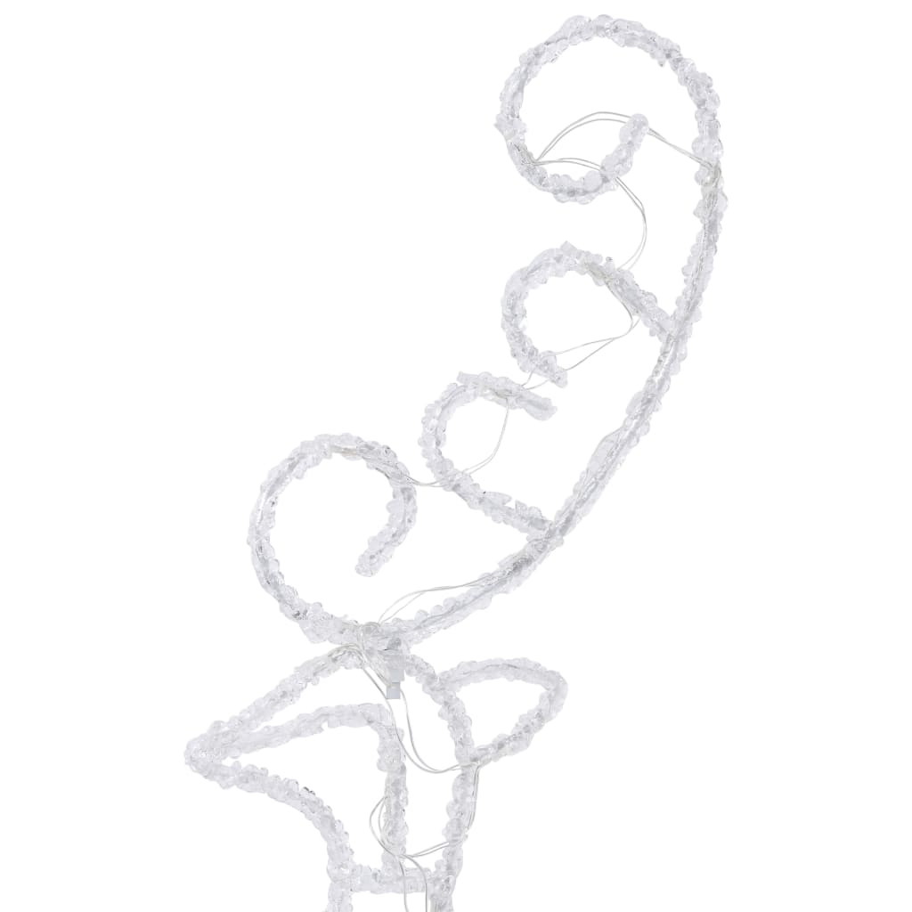 Renne/traîneaux Noël volant Acrylique 260x21x87 cm Blanc froid - XIOS