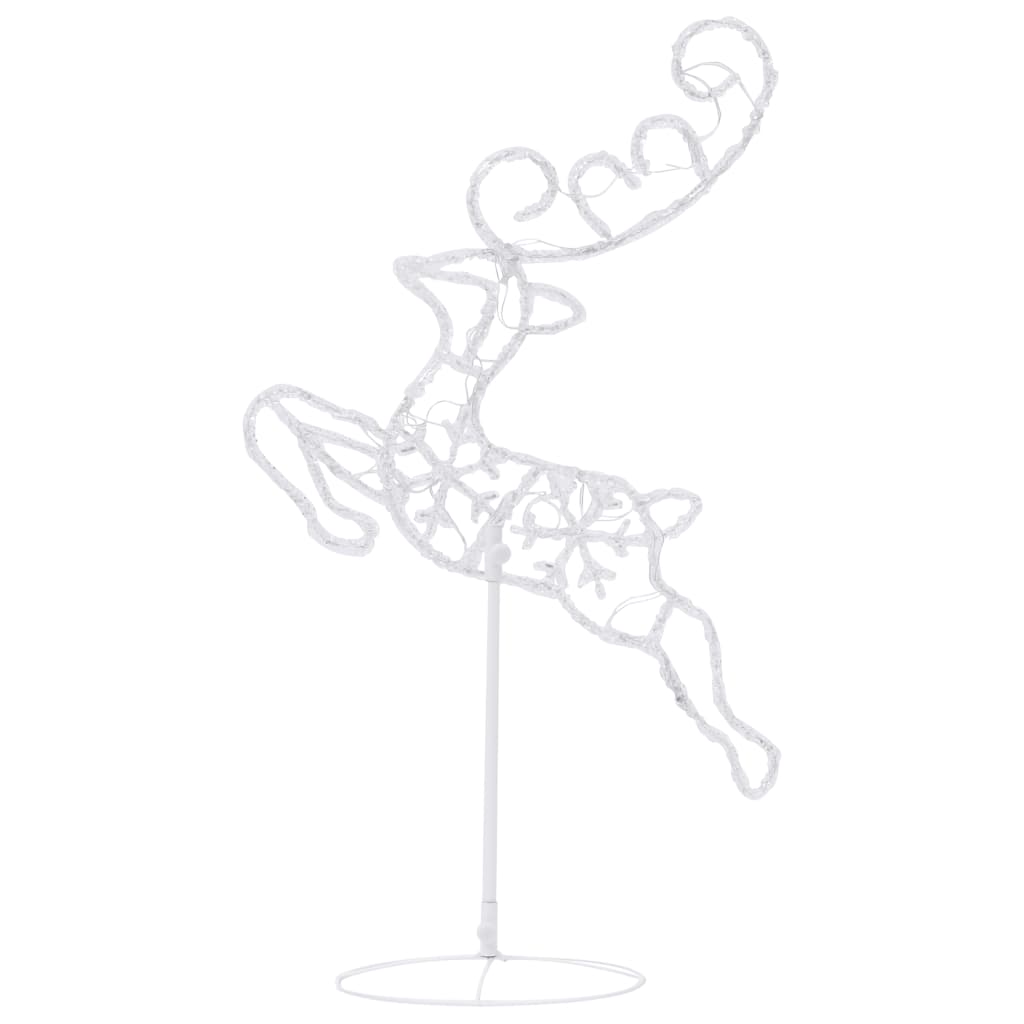 Renne/traîneaux Noël volant Acrylique 260x21x87 cm Bleu - XIOS