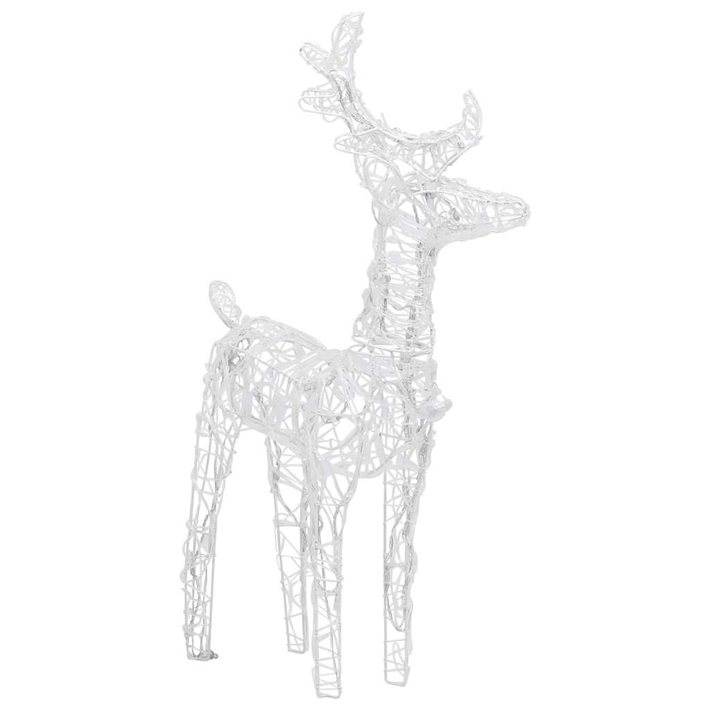Décoration de Noël Rennes et traîneau 160 LED 130 cm Acrylique - XIOS