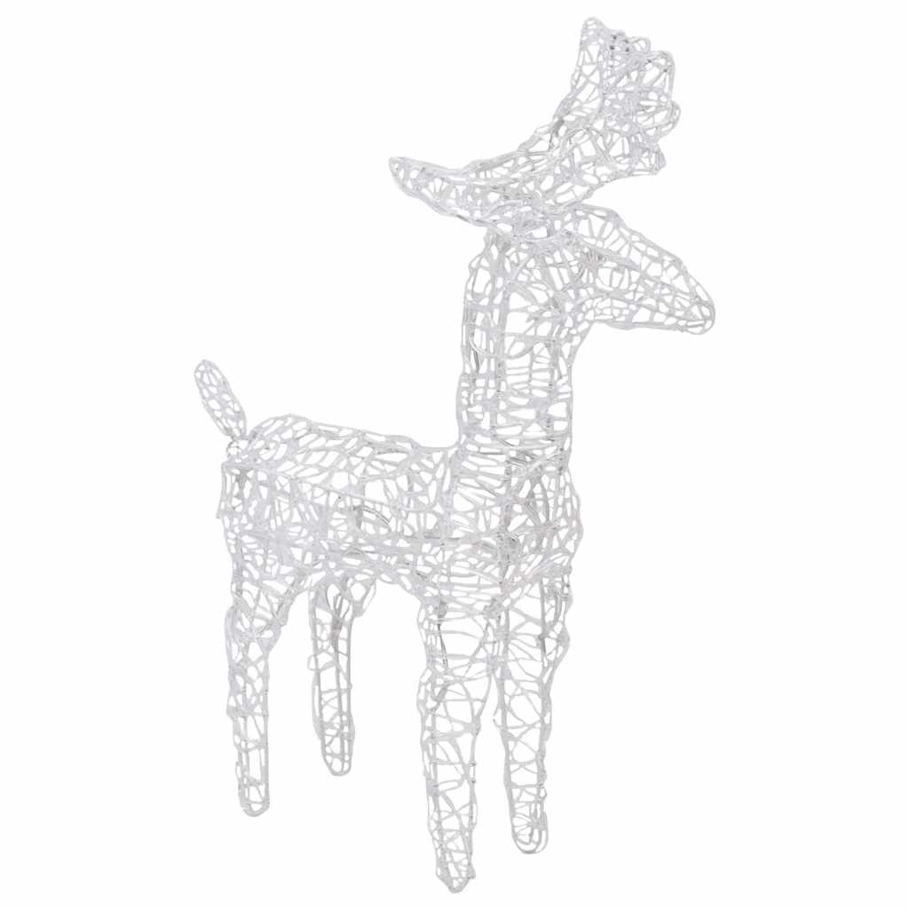 Décoration de Noël Rennes et traîneau 160 LED 130 cm Acrylique - XIOS