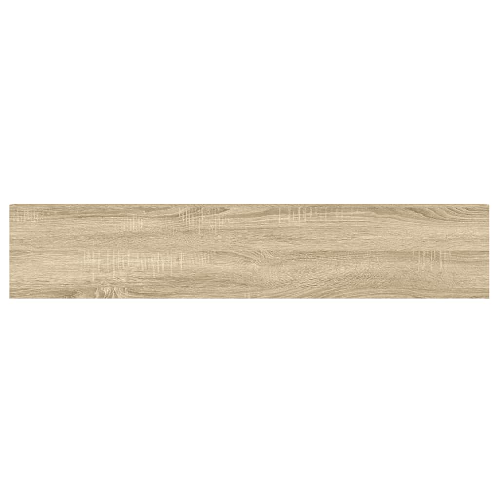 Étagères flottantes 2 pcs chêne et blanc 120x23,5x3,8 cm MDF - XIOS