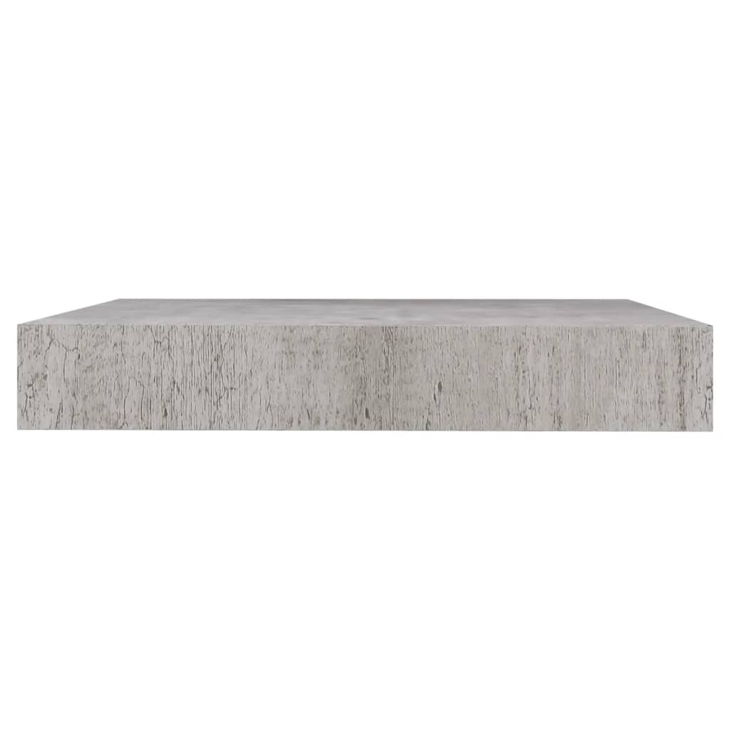 Étagères murales flottantes 2 pcs gris béton 23x23,5x3,8 cm MDF - XIOS