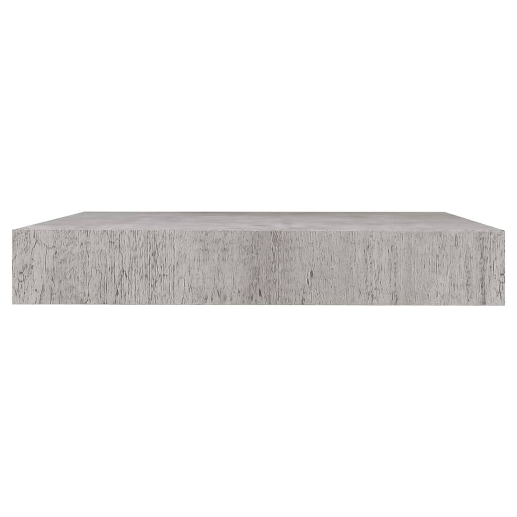 Étagères murales flottantes 4 pcs gris béton 23x23,5x3,8 cm MDF - XIOS