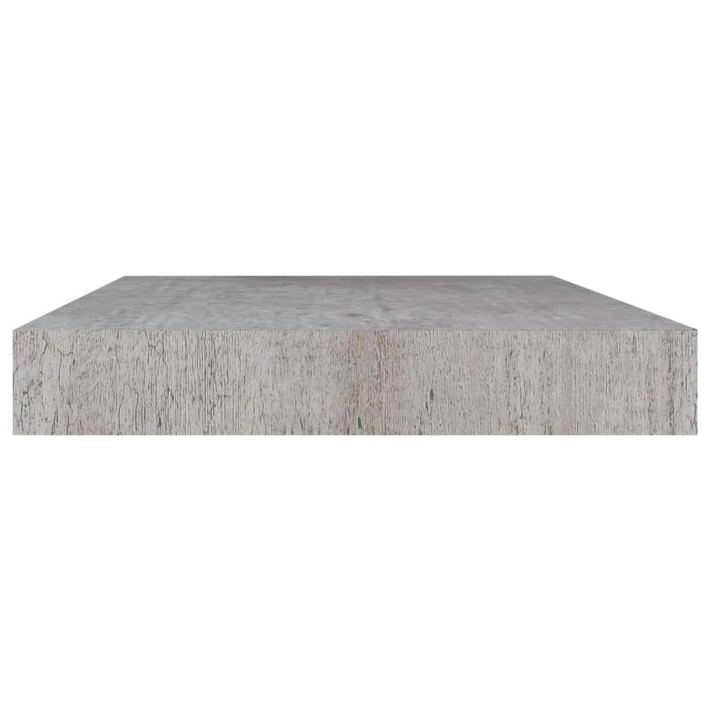 Étagère murale flottante gris béton 40x23x3,8 cm MDF - XIOS