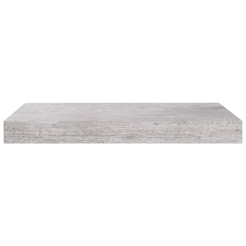 Étagère murale flottante gris béton 40x23x3,8 cm MDF - XIOS